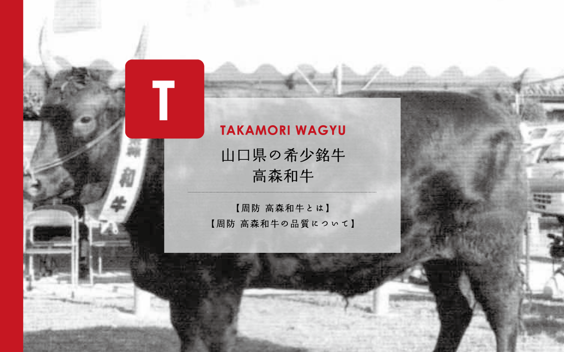 TAKAMORI WAGYU 山口県の希少銘牛「高森和牛」。周防高森和牛のご紹介